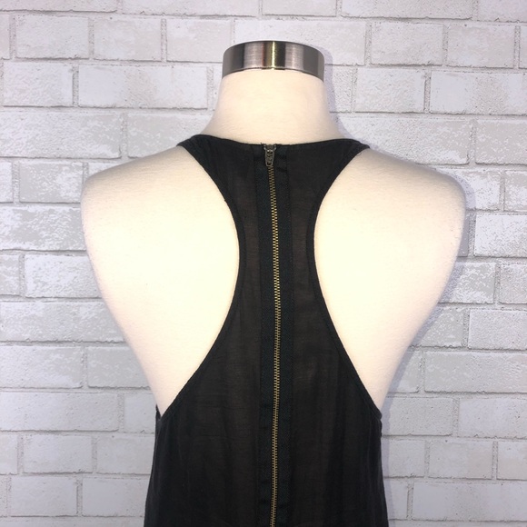 Free People Metallic Beaded Tunic Ruffle Top Y2563 - Picture 7 of 8